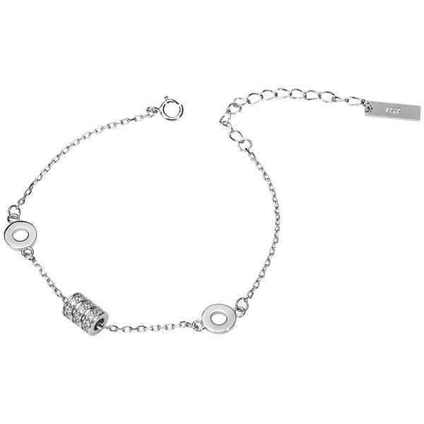 

resplendent bracelet s925 silver ring fashion jewelry simple cross-border european and american style manufacturers wholesale sl14113-y, Black