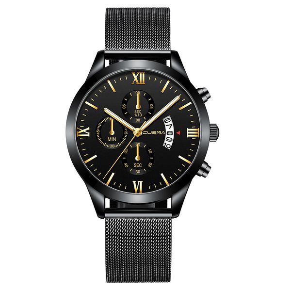 

2019 relogio masculino watches men fashion sport stainless steel case leather band watch quartz business wristwatch reloj hombre, Slivery;brown