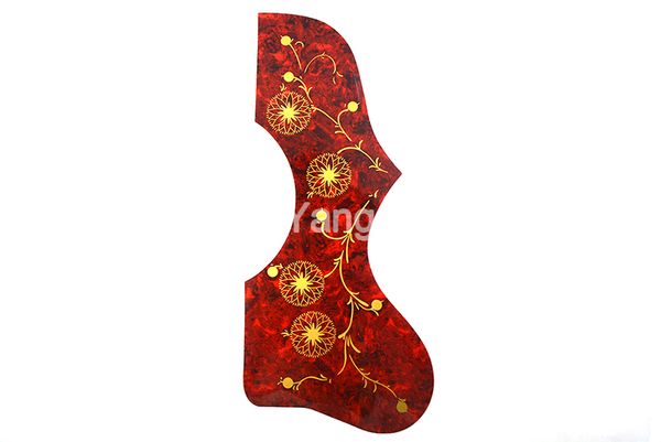 

2pcs tortoise hummingbird flower decoration ej200 style acoustic guitar pickguard peel stick adhesive back
