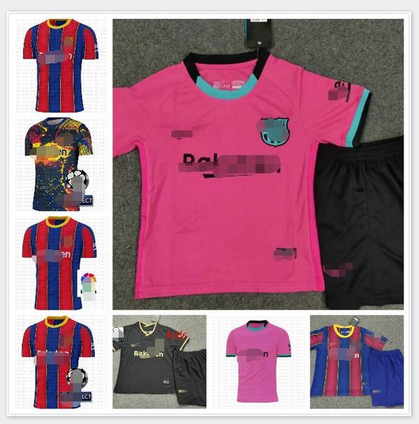

fc barcelonal soccer jersey 19 20 camisetas de futbol ansu fati 2019 2020 griezmann de jong maillots de football shirt men kids kit, Black;yellow