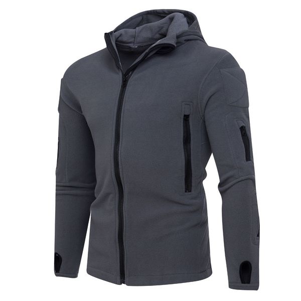 

kancoold 2019 mens' casual winter zipper hooded cardigan for men slim fit hoodie coat men long sleeve sweatshirt jacket outwear, Black