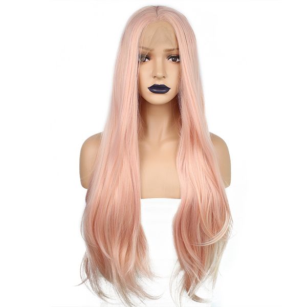 Women S Semi Hand Woven High Temperature Silk Long Straight Hair