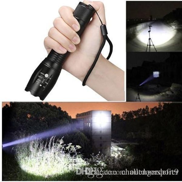 

2018 2019 new cree xm-l t6 led super bright 5 modes 18650 flashlight hunting torch lamp light led flash light lamp bright lighting