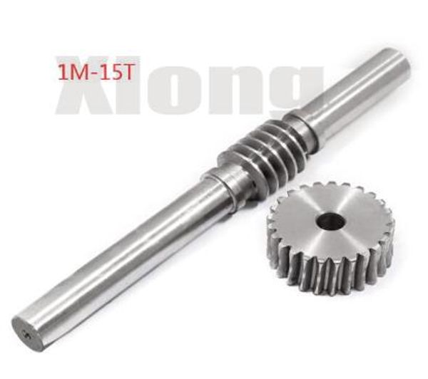 

outer diameter: 18mm 1m-15 teeths inner hole: 6mm reducer worm gear worm large transmission ratio 45# steel turbine worm