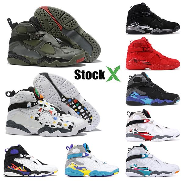 

2020 new arrival mens basketball shoes 8 8s south beac 3m reflective aqua valentines day jumpman mens trainers sports sneakers shoes us7-13, White;red