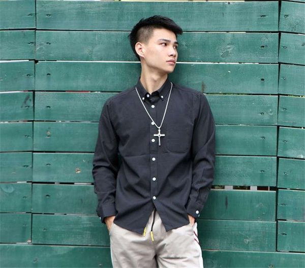 

марка reflect light мужские рубашки конструктор плюс размер печати длинные гильзы рубашка мода мужская топы, White;black