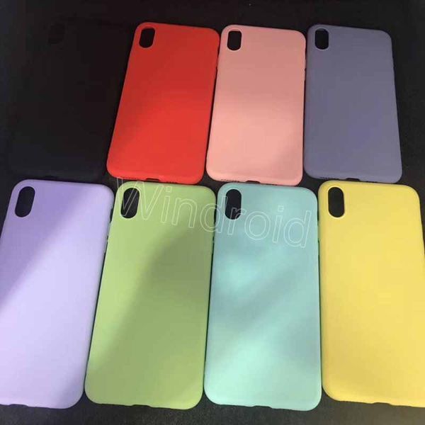 

Official liquid ilicone tpu phone ca e cover protective mobile matte fro ted ca e for iphone x x xr max am ung 10 plu 10e color