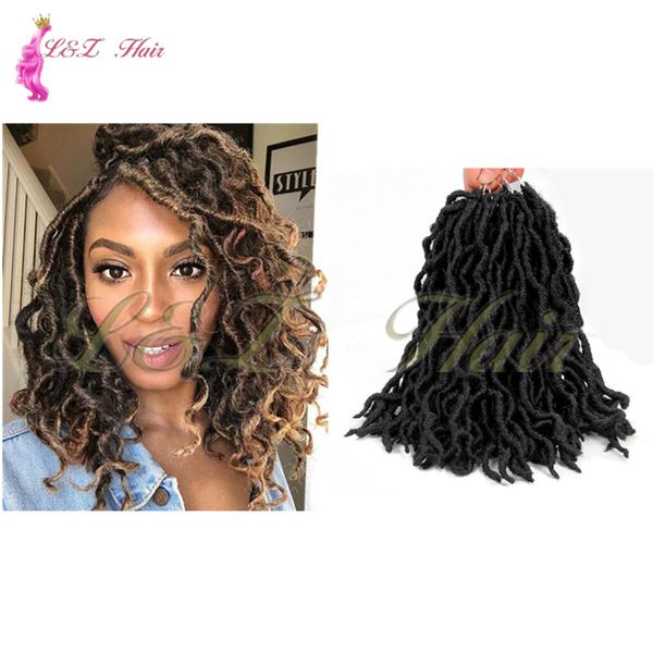 2020 Hair Extensions Bohemian Faux Locs Curly 12 Goddess Faux