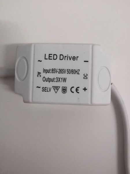 

1-3W Ceiling Light Drive LED 3W Constant Current Driver with IC Chip AC 85-265V 100-240V 300mA LED Driver Power Supply
