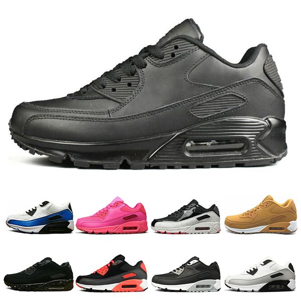 

classic triple white black yellow mens womens running shoes grey pink mens trainers cushion surface breathable sports sneakers size 36-45, White;red