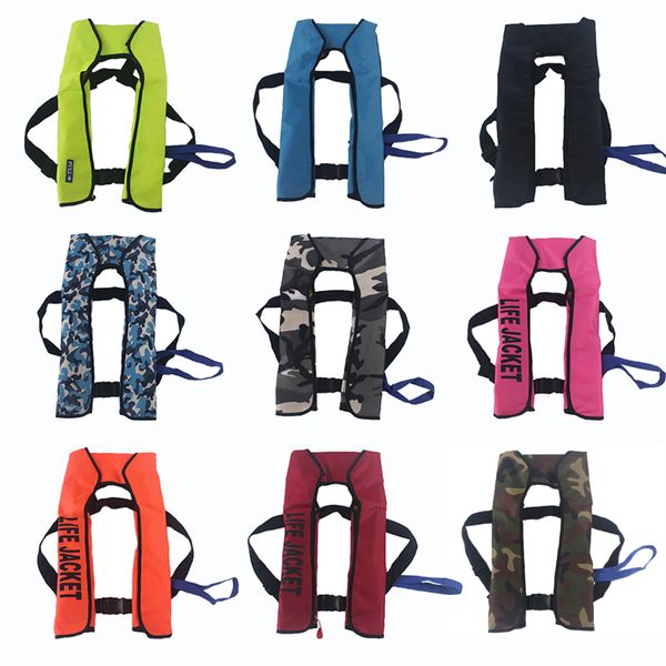 

inflatable life jacket professional swiming fishing life vest swimwear water sports swimming survival jacket manual type