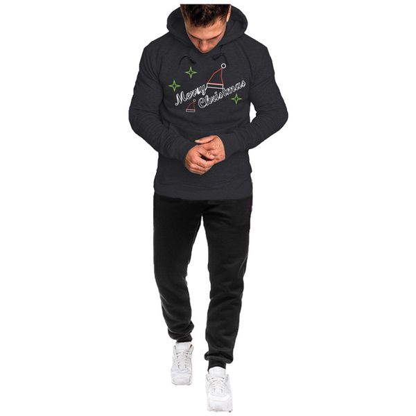 

new men's suit hoodie sportswear two-piece fashion brand men's suit gasual fitness sportswear winter running fitness clothes#g4, Black;blue