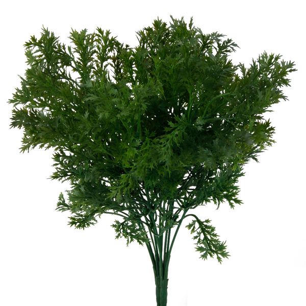 

green artificial plastic plant 6 branches parsley grass home wedding decor