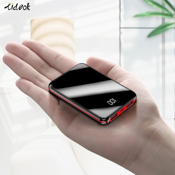 

portable mobile power dual usb charging port external battery led screen display power for iphone11 xr 7 8 fast charging source