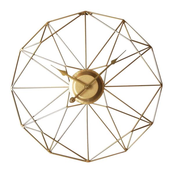 

50cm brief wall clock modern silent clocks iron art large wall clocks for the living room mediterranean style home decoration