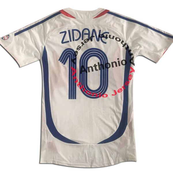 2006 Frances Retro-Fußballtrikots ZIDANE HENRY DESCHAMPS Thailand-Trikot Vintage klassische PIRES Maillot-Kits Männer Maillots de Football-Trikot