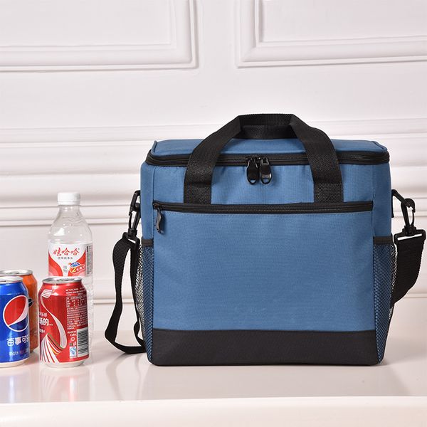 

bag organizer 17l camping large capacity lunch outdoor waterproof oxford activities and cold insulated bbq with strap cooler, Blue;pink