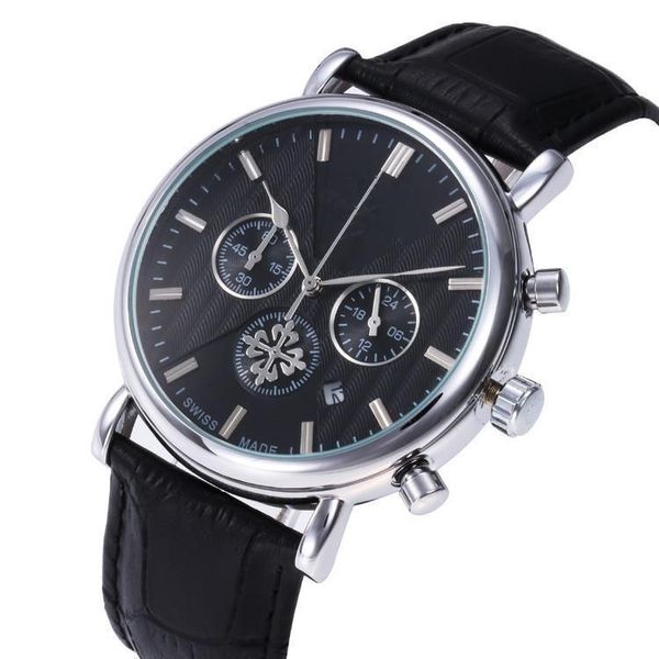 

super men sport business watch nautlilus rose gold case all subdial work automatic quartz watches carrera c relogio oak 1884 wristwatch, Slivery;brown