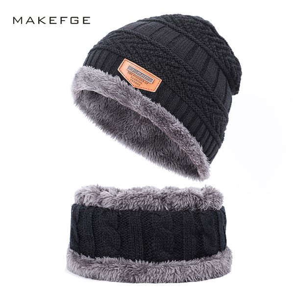 

winter men's knit cotton caps warm and comfortable plus velvet thick boy girl ski hats beanies for male skullies bone woman