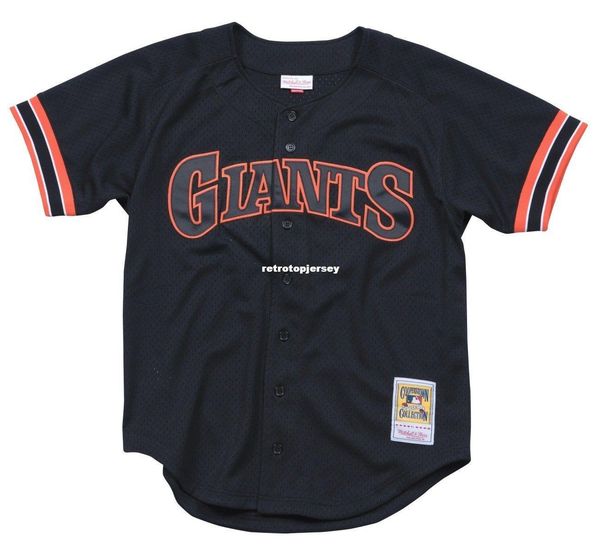 

will clark san francisco #22 mitchell & ness retro button up bp jersey, Gray