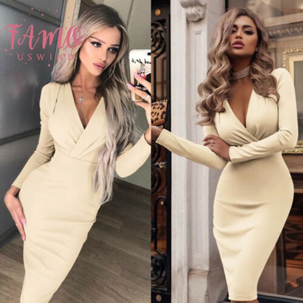 

autumn summer women dresses bodycon solid red elegant summer office lady vintage long sleeve long tank party dress, Black;gray