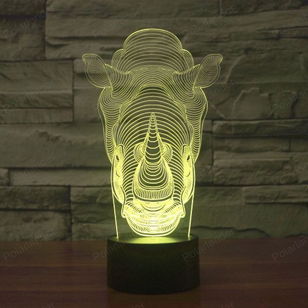 

gradient illusion lights colorful led touch switch visual three - dimensional lights 3d led