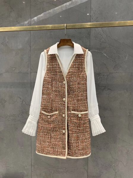 

20ss нового прибытия женщин платье дизайнер для весны и летом роскошных рукавов рубашки печати с длинным рукавом платье двухкусочного bodyco, Black;gray