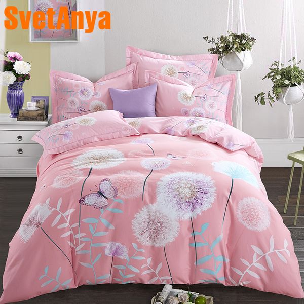 Svetanya Sanded Cotton Bedding Kit Dandelion Print Sheet