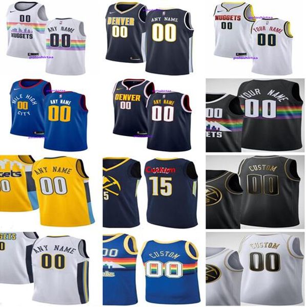 

custom mens jerami grant paul 4 millsap nikola 15 jokic jamal 27 murray michael 1 porter jr. juancho 41 hernangomez gary harris jerseys, Black;red