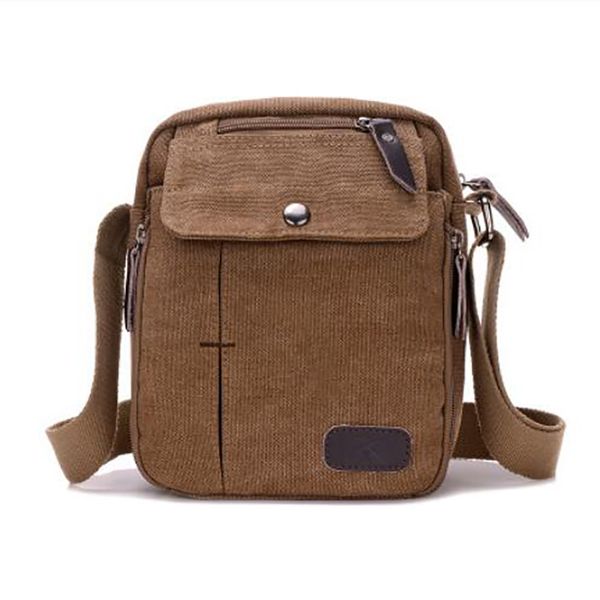 

2020 new sale men canvas handbags single strap male shoulder solid zipper school for teenager casual travel