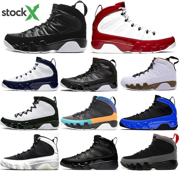

with socks new 9 gym red racer blue dream bred unc space jam basketball shoes men 9s cool grey anthracite sports sneakers, White;red