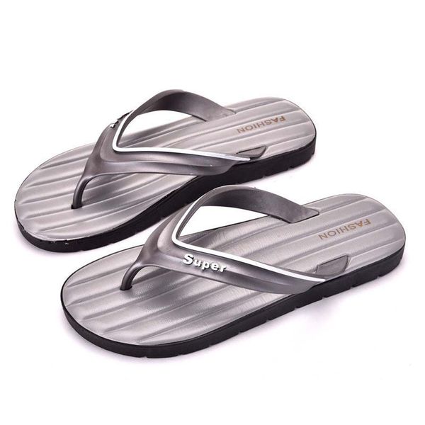 

58 slippers rubber slide sandal floral brocade men slipper gear bottoms flip flops women striped beach causal slipper with box size:35-45, Black