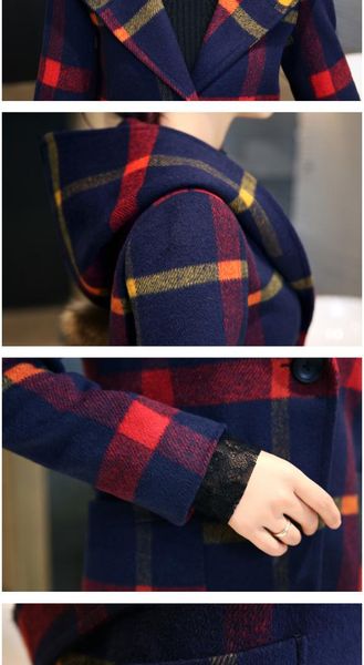 

women woollen coat long sleeve turn-down collar oversize blazer outwear jacket elegant overcoats loose coat women jacket, Black
