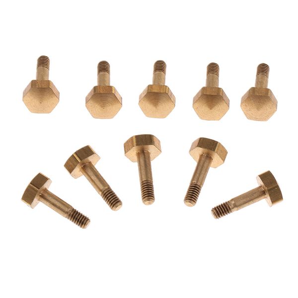 

10 pieces trumpet water key screws rods diy brass musical instrument parts