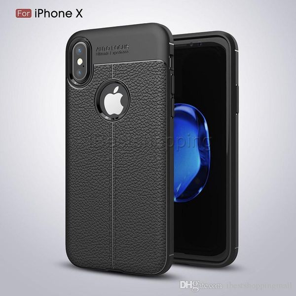 

soft tpu silicone case anti slip leather texture phone cases cover for iphone x xr xs max 8 7 6 6s plus samsung note 9 8 s7 edge s8 s9 plus