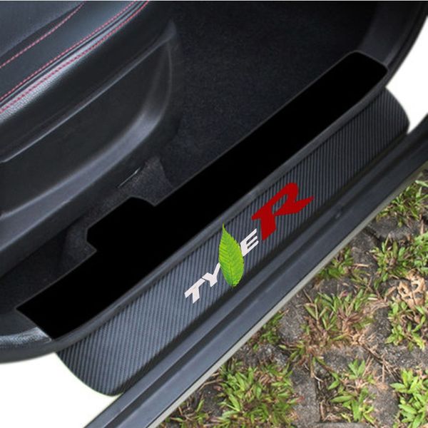 2019 For Type R Carbon Fiber Door Sill Scuff Plate Guards Sills