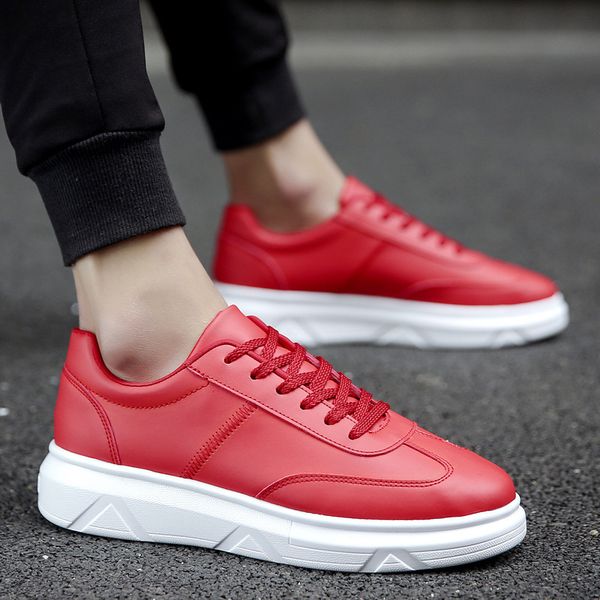 

cool street skateboarding shoes men casual shoes ins sneakers men 2019 spring male black red white ka873