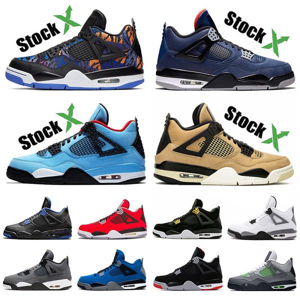 

rush violet 4 iv mens basketball shoes 4s jumpman travis scotts cactus jack loyal blue mushroom fiba neon cool grey men designer sneakers