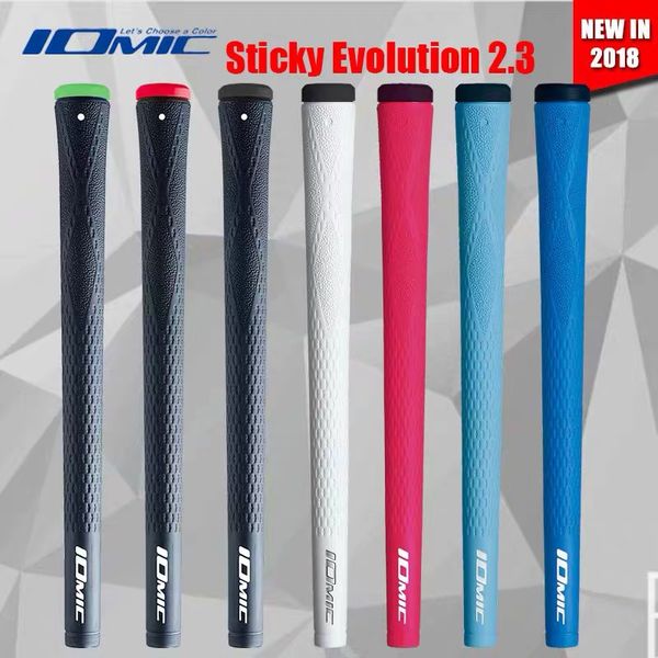 

2019 iomic sticky evolution 2.3 golf grips rubber golf clubs grips 8 colors in choice 50pcs/lot wood grips ing
