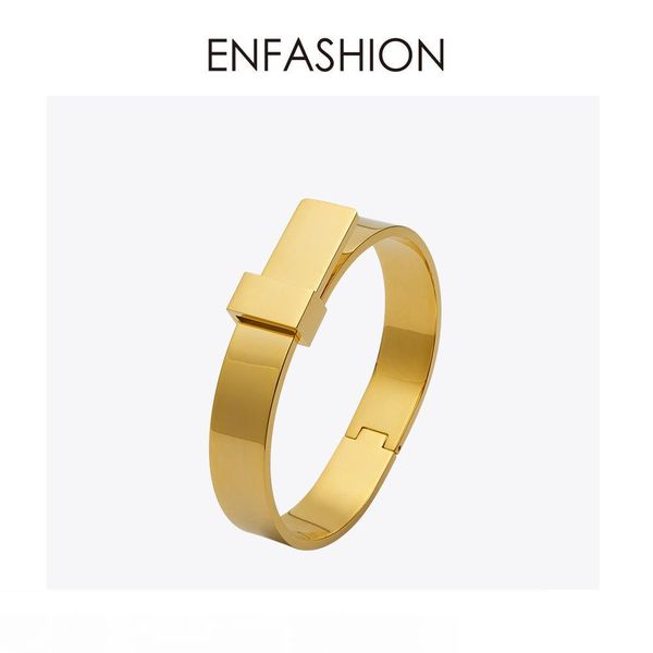 

enfashion wide knot bracelet manchette noeud armband rose gold color bangles bracelets for women cuff bracelets pulseiras mx190727, Black