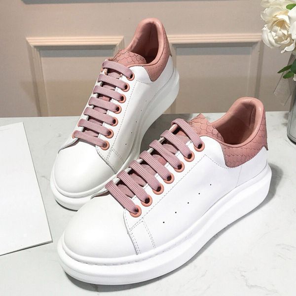 

designer shoe fashion women shoes men's leather lace up platform oversized sole sneakers white black casual shoes dress flat shoes with