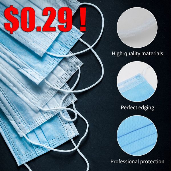 

dhl] mask face mask disposable face masks 3 layers filter designer masks respiratory dustproof outdoor protective