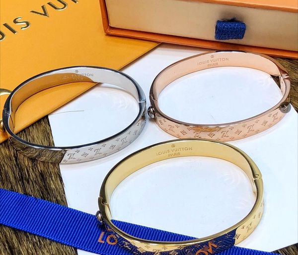 

Brand gold bracelet bangle for women de igner tainle teel ilver bracelet with brand bag