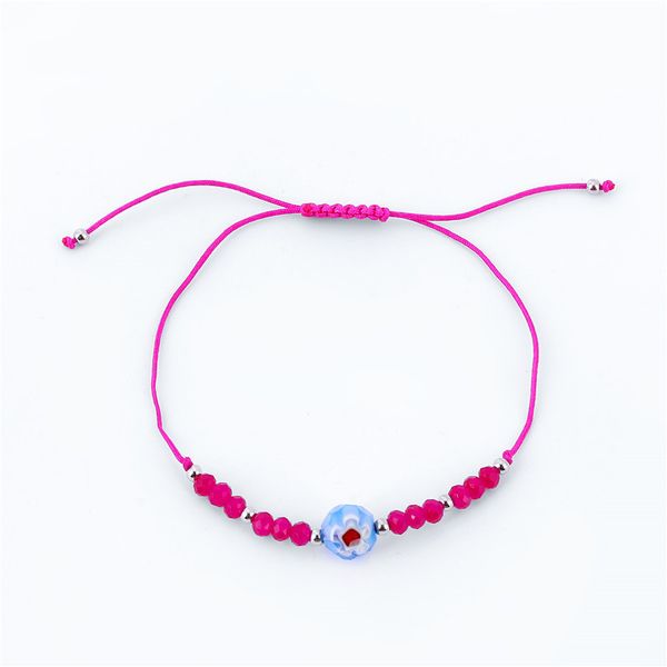 

fashion crystal glass ball decoration rope bracelets charm colorful chain beaded bracelet male jewelry statement 2019, Golden;silver