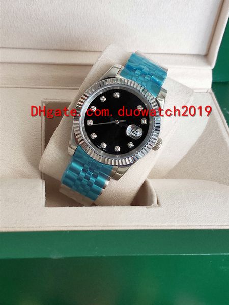 

the selling 41mm factory supplier men folding mechanica business watch 126334 datejust automatic watch diamond stainless steel, Slivery;brown