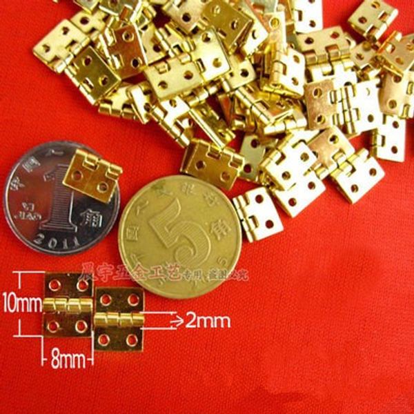 

mini brass hinge for small wooden drawer size:8mm x 10 mm