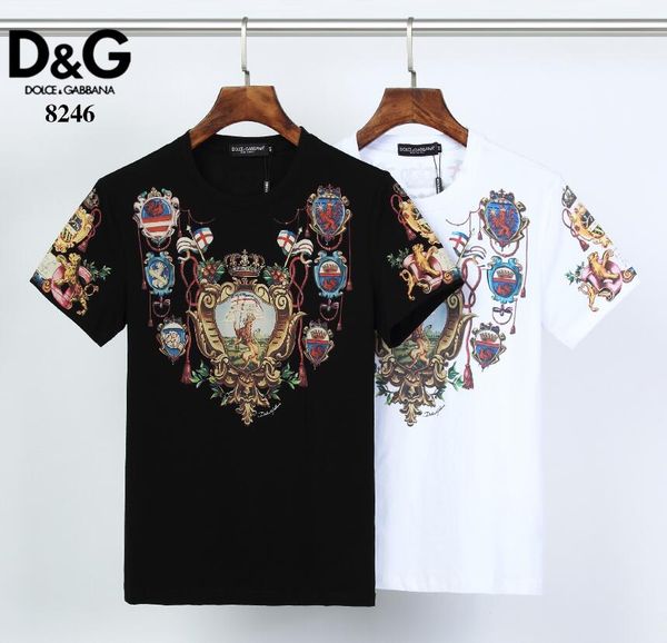 

2020 ss luxury men t-shirt casual o-neck men's t-shirt fashion summer brand short sleeve men's clothing gg1112, White;black