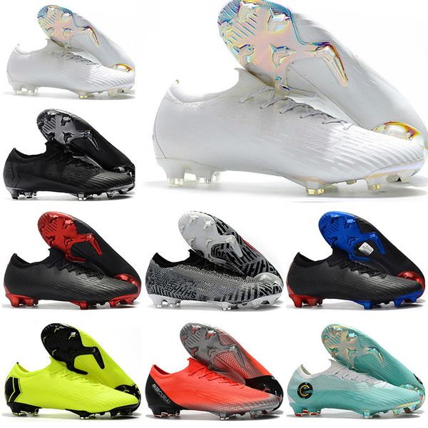 

2019 men low ankle football boot cr7 mercurial vapor frenzy xii elite fg occer hoe uperfly vii 360 neymar acc occer cleat 19