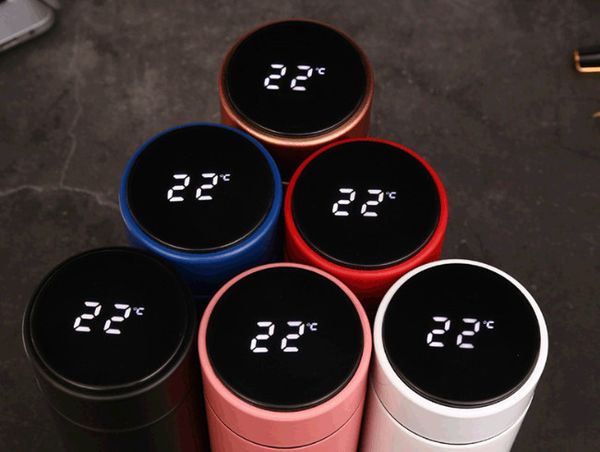 

2020 последняя из нержавеющей стали 17oz привела смарт чашки контроля температуры температуры дисплея 6 цветов, бесплатная поддержка доставк
