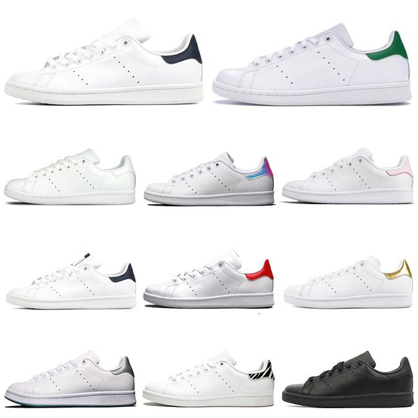 

смит плоского кроссовок мужчины женщины chaussures тройная черный белого зеленый темно-синий oreo стан мужской моды тренер спортивная обувь, Black